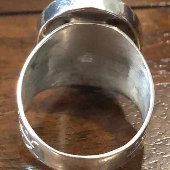 JAY KING DTR Sterling Silver Turquoise Oval Cabochon Ring Sz 10-3/4 - Picture 10 of 12